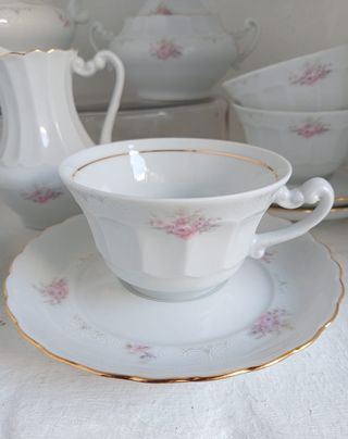 Juego de café antiguo de porcelana