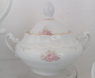 Juego de café antiguo de porcelana