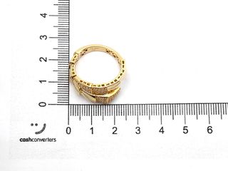 sortija oro 18k con piedra con circonita t. 18 (18,47 mm)