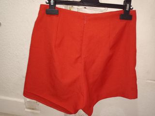 Falda pantalón roja