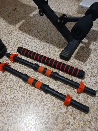 Banco de Gimnasio con Mancuernas