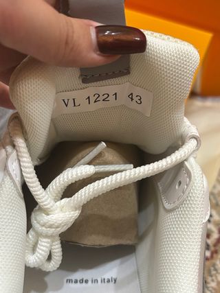 Scarpe Louis Vuitton Skate Grigio Bianco