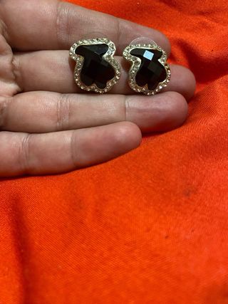 Pendientes Tous Negro y Circonita