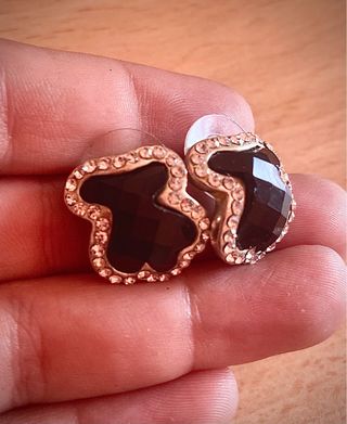Pendientes Tous Negro y Circonita