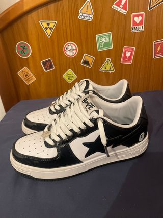 Zapatillas BAPE STA Blancas y Negras