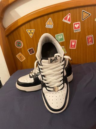Zapatillas BAPE STA Blancas y Negras