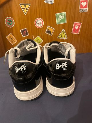 Zapatillas BAPE STA Blancas y Negras