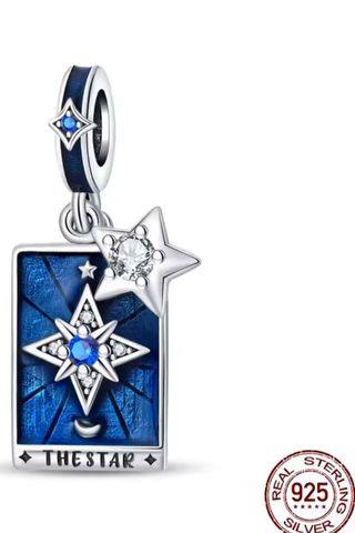 Charm Tarot The Star Plata 925 NUEVO