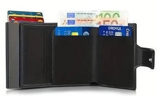 Portafoglio porta carte uomo in metallo