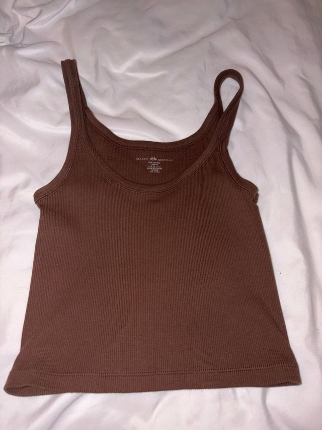 Camiseta tirante Brandy Melville marrón