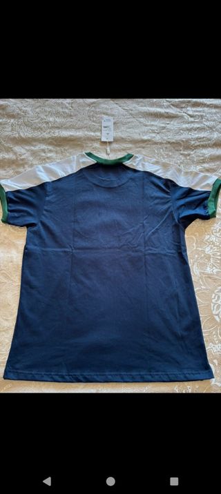 Camiseta Lacoste Azul y Verde Talla M