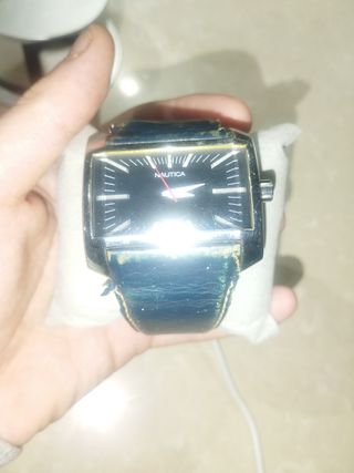 Reloj Nautica Rectangular Azul