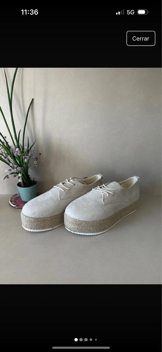 Zapatos planos beige