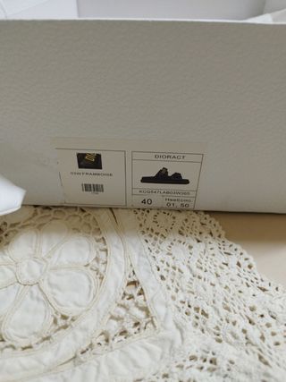 Sandalias Dior Negras con Caja Original