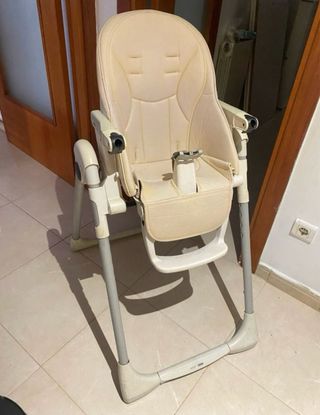 Trona para bebé color crema