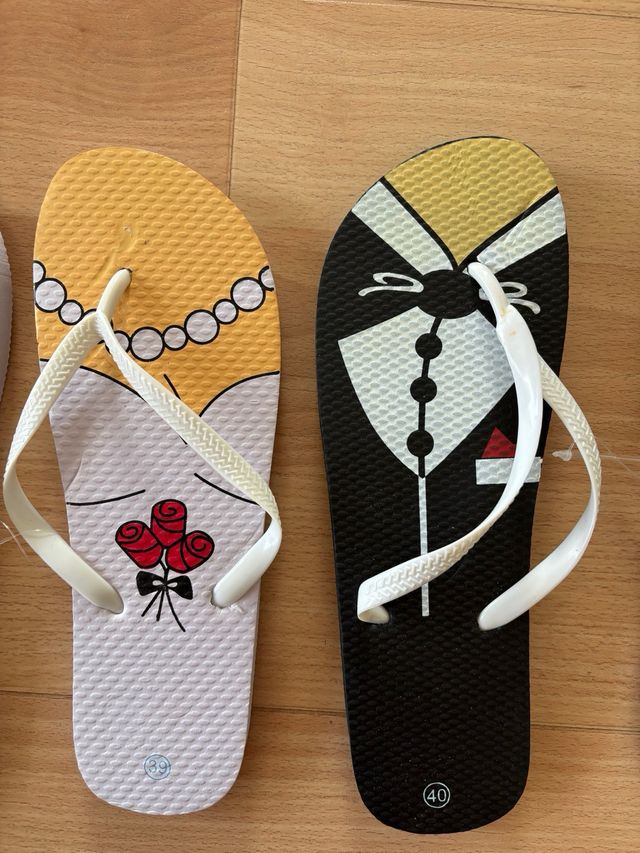 Chanclas Novio y Novia