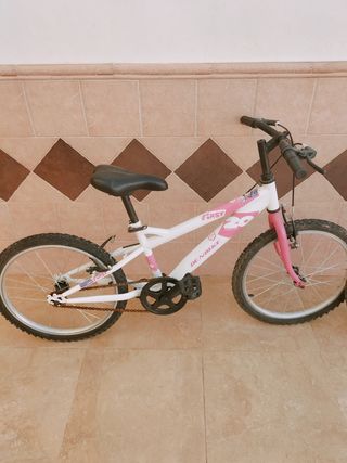 Lote 2 bicicletas niña blancas y rosas
