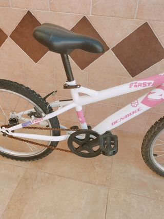 Lote 2 bicicletas niña blancas y rosas