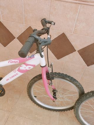 Lote 2 bicicletas niña blancas y rosas