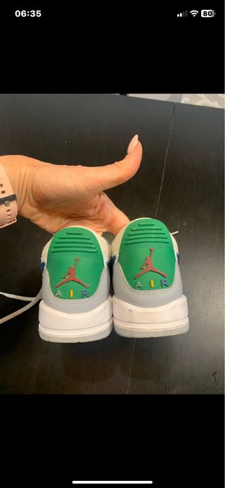 Scarpe Jordan 39 Blu/Grigio/Verde/Bianco