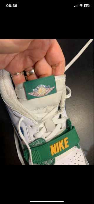 Scarpe Jordan 39 Blu/Grigio/Verde/Bianco