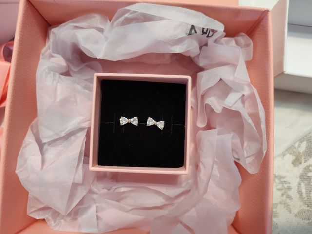 Pendientes brillantes Lazo Pandora