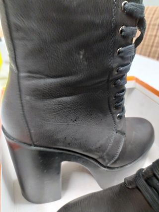 Botines negros de plataforma