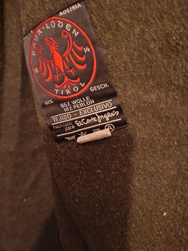 Abrigo Loden niño/niña verde