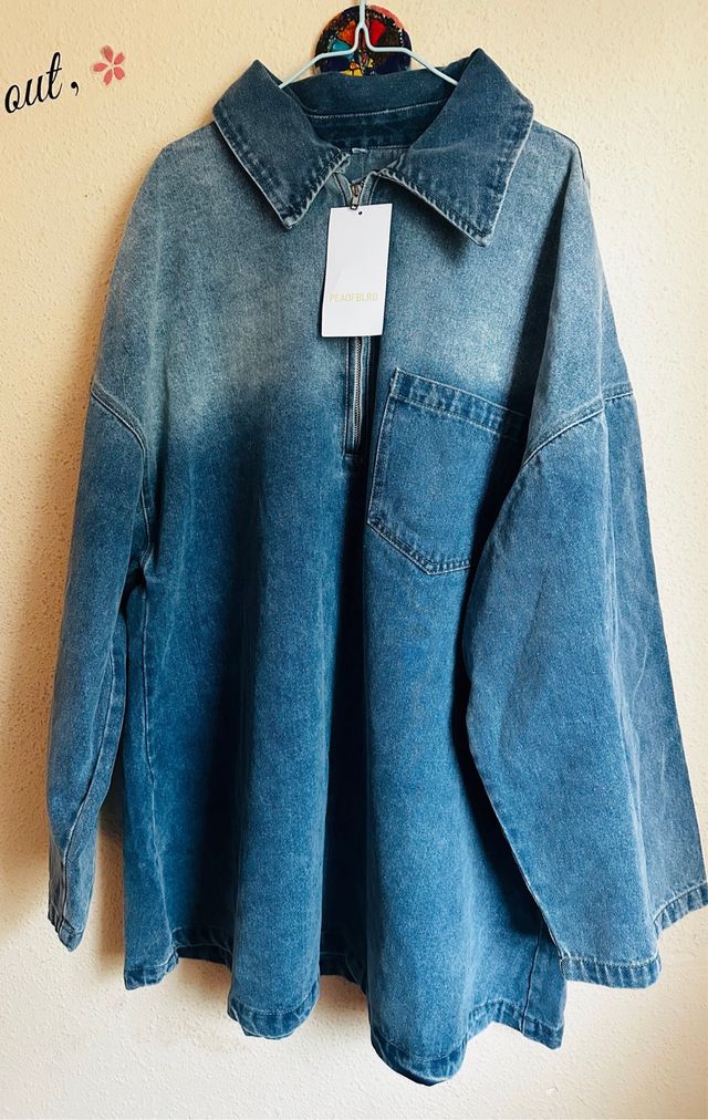 Vestido vaquero con cremallera