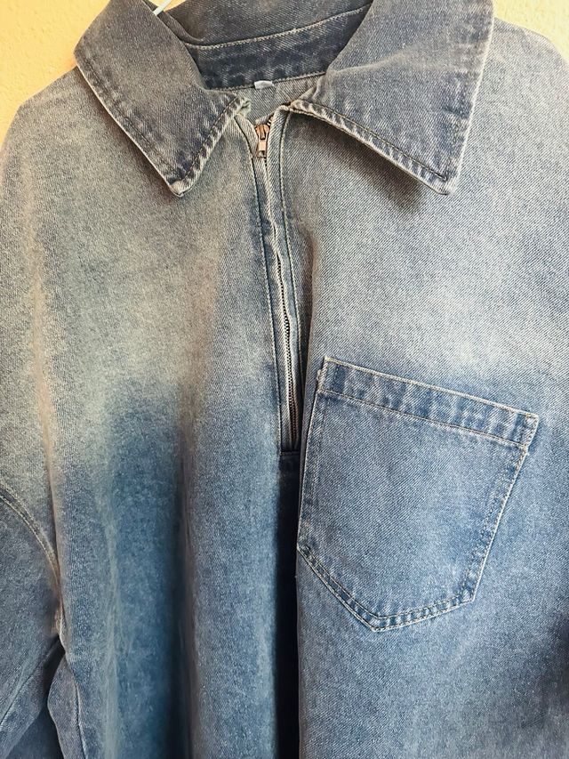 Vestido vaquero con cremallera