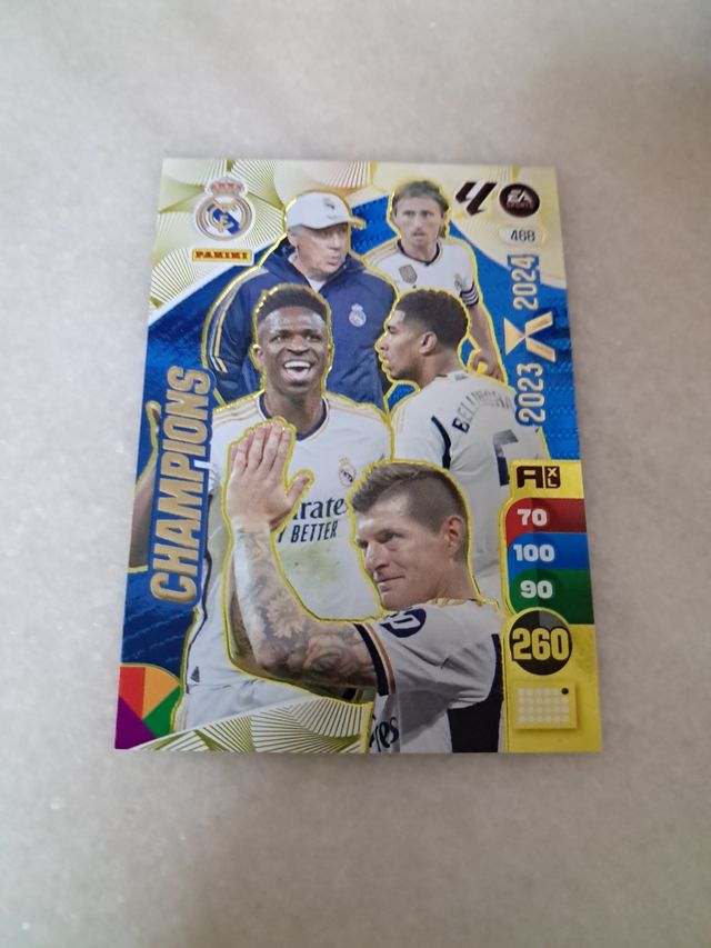 Cromo Champions Real Madrid Edición Limitada