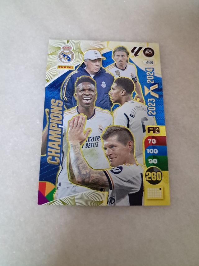 Cromo Champions Real Madrid Edición Limitada
