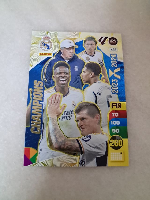 Cromo Champions Real Madrid Edición Limitada