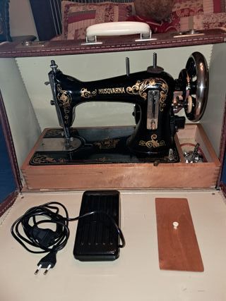 Máquina de coser vintage Husqvarna Sueca