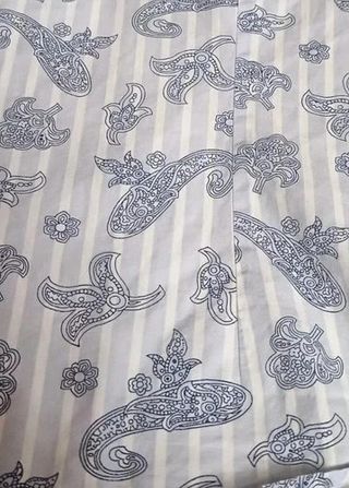 Camisa Estampada Cachemir Azul Talla 40