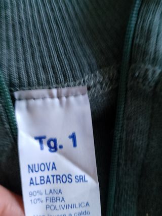 Lupetto lana Tg 1 verde oliva