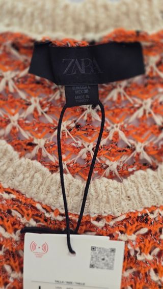 Abito Tricot Zara Arancione