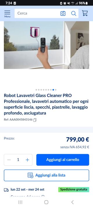 Pulitore Vetri Robot Glass Cleaner Pro