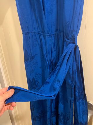 Mono azul estilo kimono