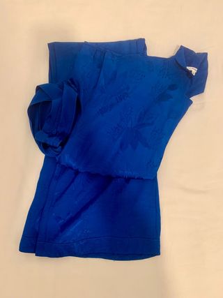 Mono azul estilo kimono