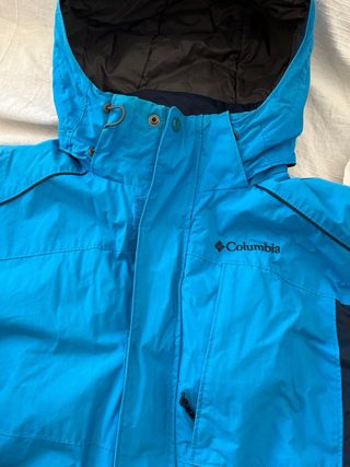 Parka Columbia Hombre Talla L Azul y Negro