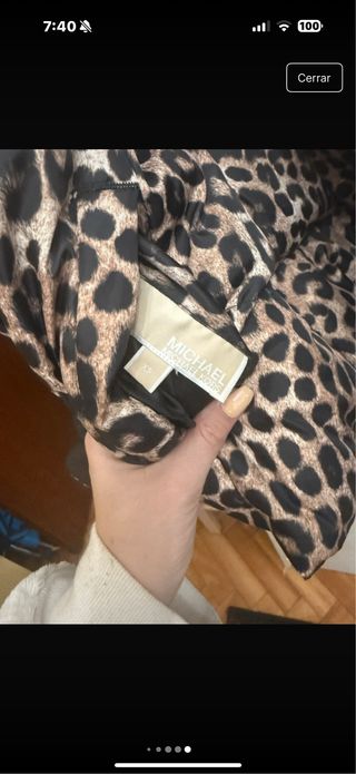 Chaqueta Michael Kors Leopardo Bomber