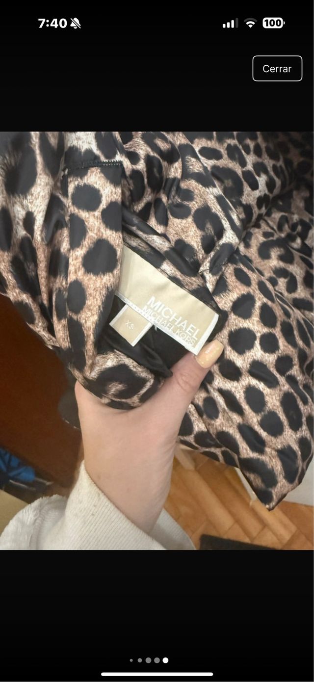 Chaqueta Michael Kors Leopardo Bomber