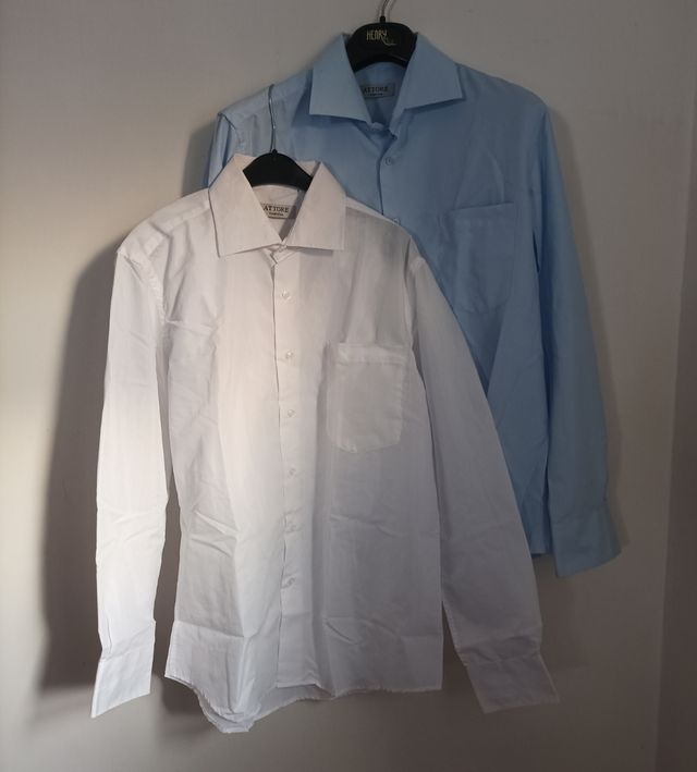 Camicie uomo ATTORE - Azzurro e Bianco