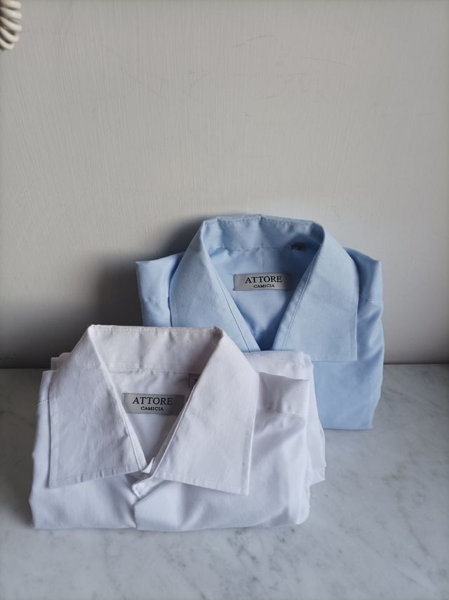 Camicie uomo ATTORE - Azzurro e Bianco