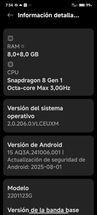 Xiaomi Mi 12 256GB Carga Rápida 65W