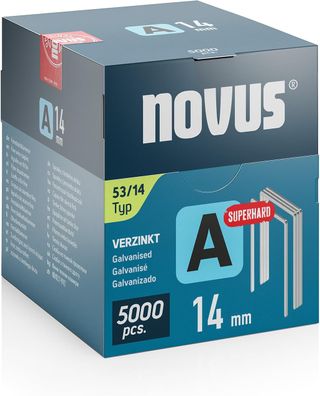 Grapas de alambre fino NOVUS TOOLS de 14mm 5000pzs