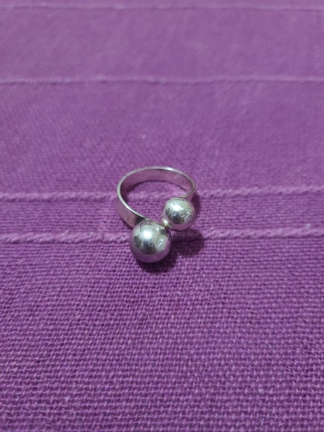 Anillo de plata ajustable