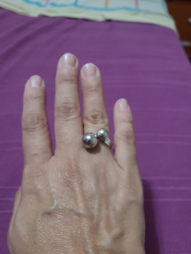 Anillo de plata ajustable