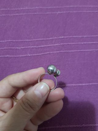 Anillo de plata ajustable